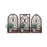 Hectarul - Jardiniera ruginie din otel turnat Window Rectangular Esschert Design